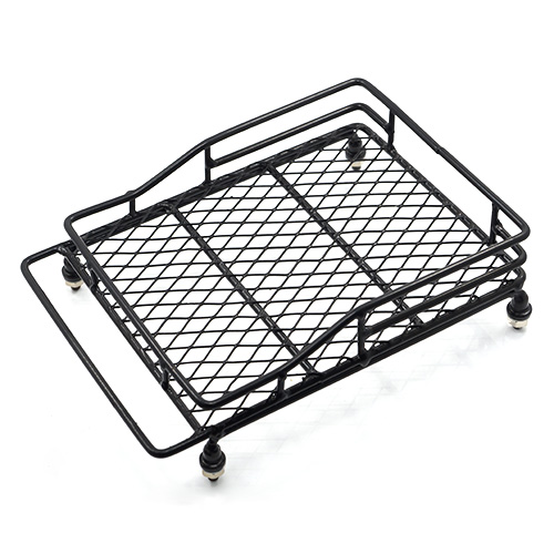 Багажник на крышу Yeah Racing (#YA-0403) 1/10 RC Rock Crawler Accessories Metal Mesh Wire Luggage Tray Type C 14cm X 10cm X 3.5cm