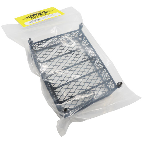 Багажник на крышу Yeah Racing (#YA-0404) 1/10 RC Rock Crawler Accessories Metal Mesh Wire Luggage Tray Type D 13cm X 10cm X 3.5cm