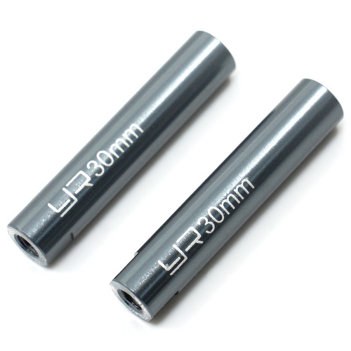 Штанговая колонна Yeah Racing (#YA-0421) Threaded Aluminum Link Pipe 6x30mm 2pcs Gun Metal