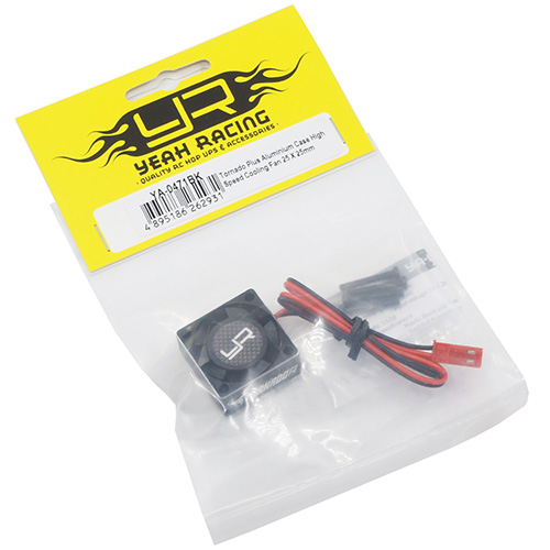 Вентилятор Yeah Racing (#YA-0471BK) Tornado Plus Aluminium Case High Speed Cooling Fan 25 X 25mm