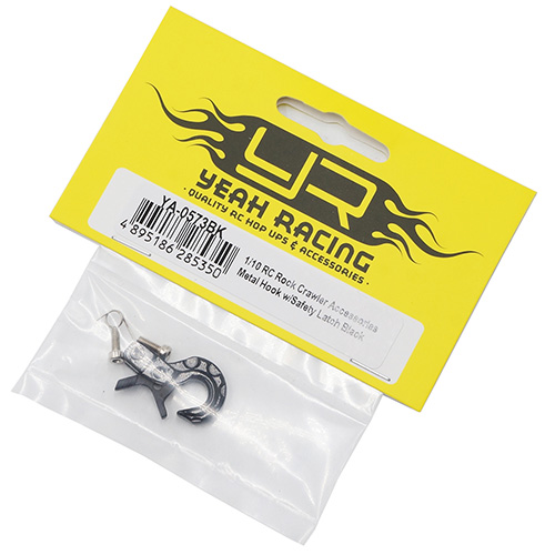 Зацеп Yeah Racing (#YA-0573BK) 1/10 RC Rock Crawler Scale Spring Loaded Metal Hook Black