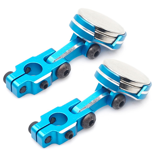 Крепление кузова магнитное Yeah Racing (#YA-0531BU) Aluminium CNC Magnetic Invisible Body Mounting System 2pcs Blue