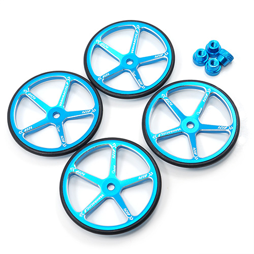 Стенд Yeah Racing (#YT-0142BU) Aluminum Set Up Wheels For 1:10 M Chassis Blue