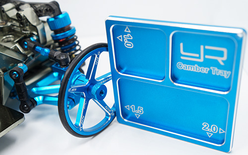 Стенд Yeah Racing (#YT-0142BU) Aluminum Set Up Wheels For 1:10 M Chassis Blue