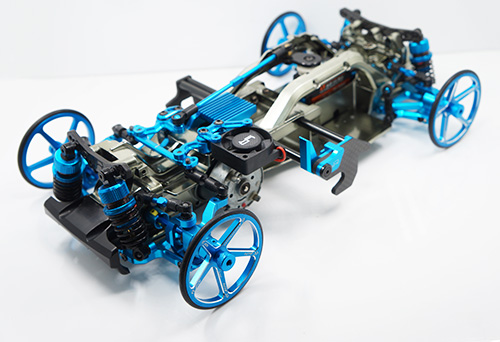 Стенд Yeah Racing (#YT-0142BU) Aluminum Set Up Wheels For 1:10 M Chassis Blue