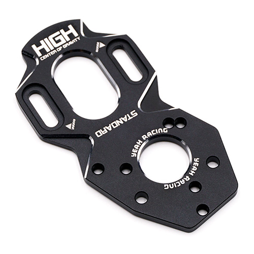 Моторама Yeah Racing (#YKYD-006BK) Aluminum High Center of Gravity Motor Mount Plate For Yokomo YD2 Black V.2