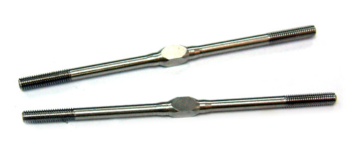 Тяги металлические Yeah Racing (#TB-0010) 3X72mm Stainless Steel Turnbuckle 2pcs