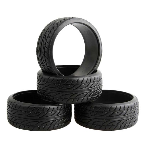 Шины дрифт HSP (#9017) Drift Black Tire Set, 0* 4 pcs