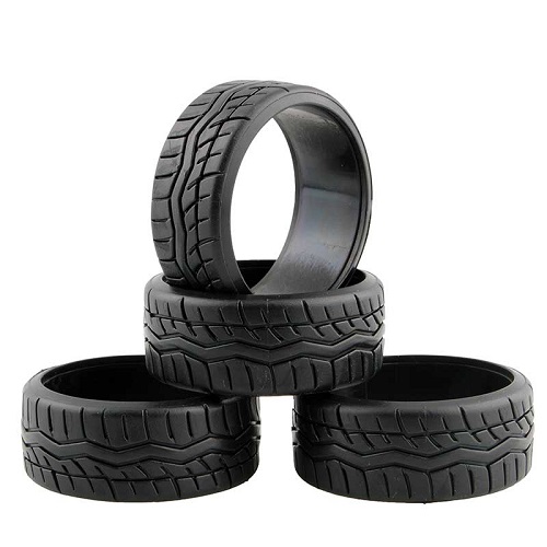 Шины дрифт HSP (#9016) Drift Black Tire Set, 0* 4 pcs