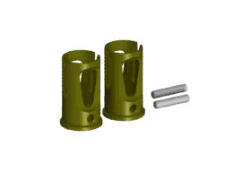 Чашки дифференциала 3Racing (#SAK-09/HD) Solid Axle Outer Joint (Heavy Duty) For 3racing Sakura Zero S