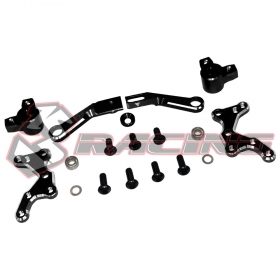 Рулевой механизм 3Racing (#SAK-D4819/V2/BK) Aluminum Steering System For D4