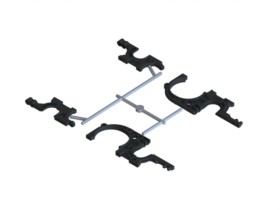 Балхэд 3Racing (#SAK-D107) Front & Rear Bulkhead For Sakura D3