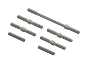 Тяги металлические 3Racing (#SAK-D112) Linkage Set - Steel (25mm, 16mm & 52mm) For Sakura D3