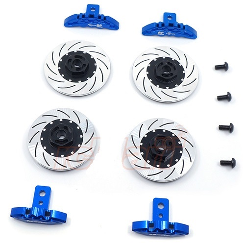 Тормозные диски имитация 3Racing (#SAK-D301/V2/BU) D3 & D4 Sport Edition Brake Disc Set (Blue)