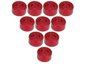 Шайба алюминиевая 3.0 мм 3Racing (#3RAC-WF330/RE) Aluminium M3 Flat Washer 3mm (10 Pcs) - Red