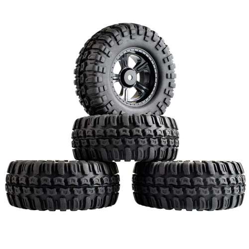 Колёса внедорожные RC4X4 (#03H-7006A) Tire/Wheel Black 1.9 96mm 4in