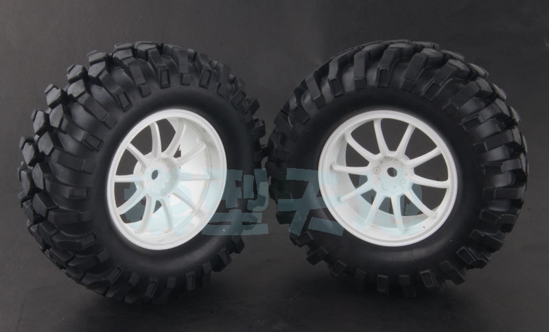 Колёса внедорожные RC4X4 (#H601-7006W) Tire/Wheel Black 1.9 96mm 4in