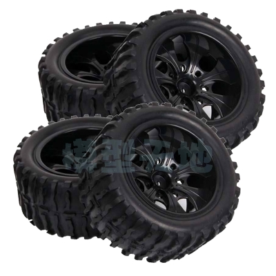 Колёса внедорожные HSP (#08009BK) Wheels 7 Spoke Black 4 pcs