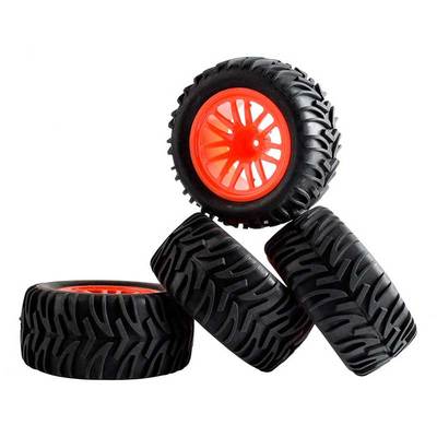Колёса внедорожные HSP (#08043O) Wheels 10 Spoke Orange 4 pcs