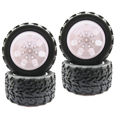 Колёса внедорожные HSP (#08008W) Wheels 7 Spoke White 4 pcs
