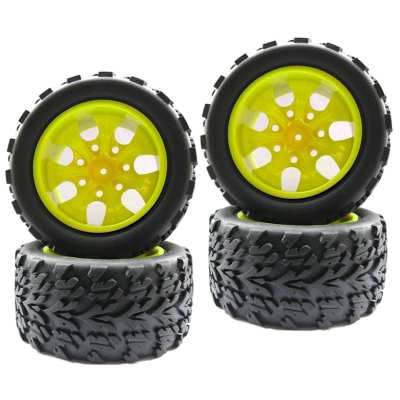 Колёса внедорожные HSP (#08008Y) Wheels 7 Spoke Yellow 4 pcs
