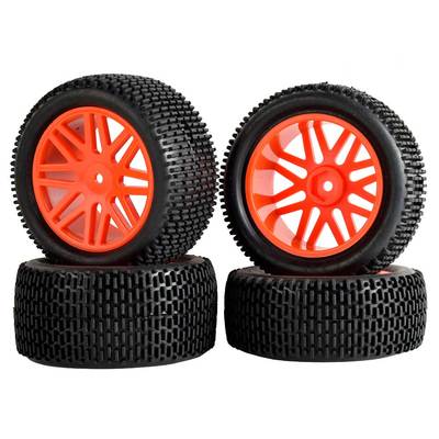 Колёса багги HSP (#06101O) Wheels 8 Spoke Orange 4 pcs