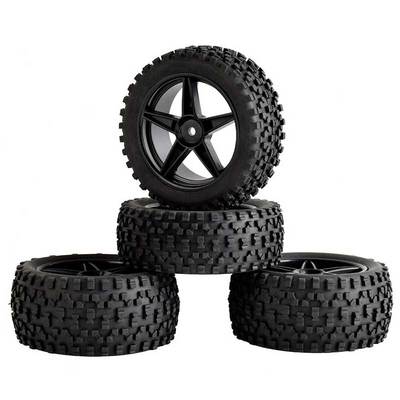 Колёса багги HSP (#06008BK) Wheels 5 Spoke Black 4 pcs