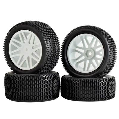 Колёса багги HSP (#06101W) Wheels 8 Spoke White 4 pcs