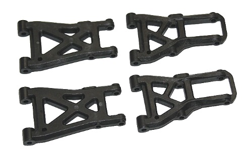 Комплект пластиковых рычагов 3Racing (#TA05-18) Carbon Fiber F&R Suspension Arm Set