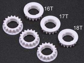 Шестерни центральные 3Racing (#TA05-21A) Center Bulk Pulley Gear 16T, 17T and 18T For TA-05