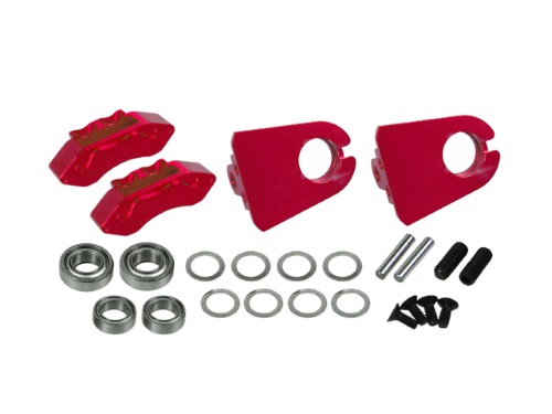 Суппорта тормозные имитация 3Racing (#3RAC-AD12/V3D/RE) Realistic Rear Brake Bot For 3RAC-AD12/V3 - Red