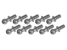 Шаровые 3Racing (#3RAC-BS4810/TI) 4.8mm Ball Stud L=10 (10 pcs) - Titanium