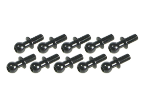 Шаровые 3Racing (#3RAC-BS4806/BL) Aluminum 4.8mm Ball Stud L=6 (10 pcs) - Black