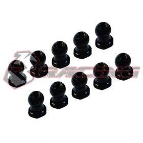 Шаровые 3Racing (#3RAC-BS48H5/BK) 4.8mm Hex Ball Stud L=5 (10 pcs) ­ Black 7075