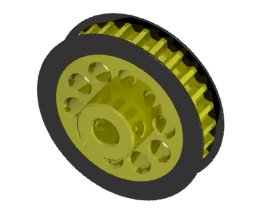 Шестерня центральная 26 T (пуля) 3Racing (#3RAC-3PY/26) Aluminum Center Pulley Gear T26