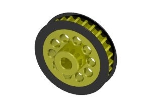 Шестерня центральная 27 T (пуля) 3Racing (#3RAC-3PY/27) Aluminum Center Pulley Gear T27