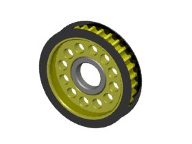 Шестерня центральная 31 T (пуля) 3Racing (#3RAC-3PY/31) Aluminum Center Pulley Gear T31