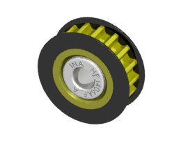 Шестерня (one-way) 17 T 3Racing (#3RAC-3PYW/17) Aluminum Center One Way Pulley Gear T17