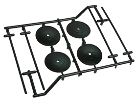 Диски 3Racing (#WH-06/BL) 1/10 Type Set Holder (4 pcs)- Black