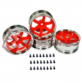 Диски 3Racing (#WH-34/FO) T37 6-Spoke Rim _8J-11J-Fluorescent Orange