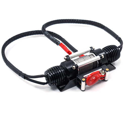 Лебёдка Yeah Racing (#YA-0511BK) 1/10 RC Rock Crawler Dual Motor HD Full Metal Steel Wired Winch Control Unit