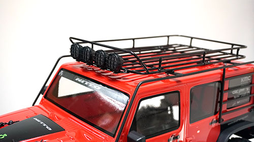 Багажник на крышу Yeah Racing (#YA-0561) Metal Roll Cage w /Luggage Tray White Led Light For Jeep Wrangler Body