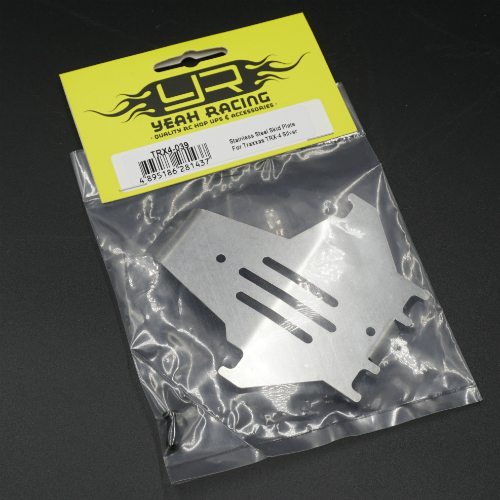 Защита днища Yeah Racing (#TRX4-039) Stainless Steel Skid Plate For Traxxas TRX-4 Silver