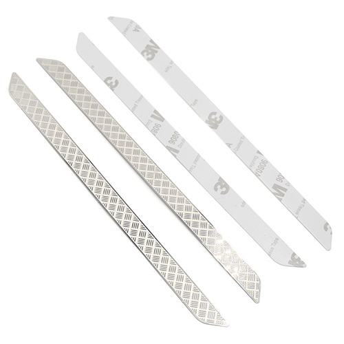 Накладки на подножки Yeah Racing (#TRX4-022) Stainless Steel Diamond Rock Rails Plate for Traxxas TRX-4