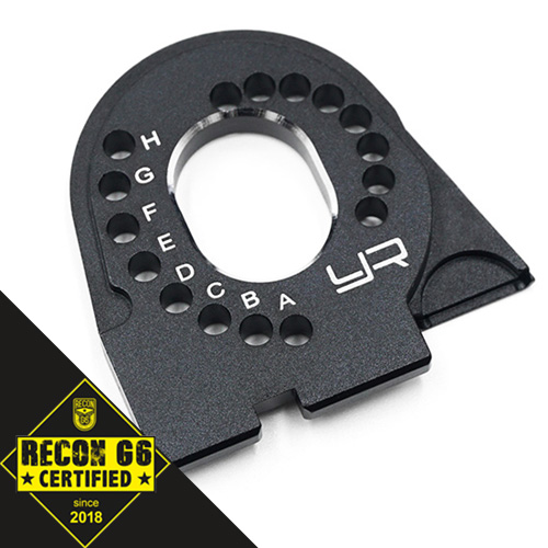 Моторама Yeah Racing (#TRX4-014BK) Aluminum Motor Mount Black For Traxxas TRX-4 Black 'G6 Certified'