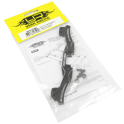 Бабочка задняя Yeah Racing (#YKYD-004BK) Aluminum High Adjustability Rear Shock Tower For Yokomo YD2 Black