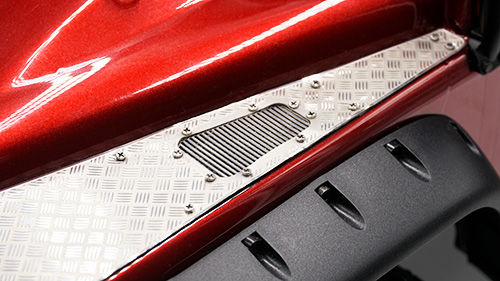 Накладки на крылья Yeah Racing (#TRX4-021) Stainless Steel Front Hood Vent Plate for Traxxas TRX-4