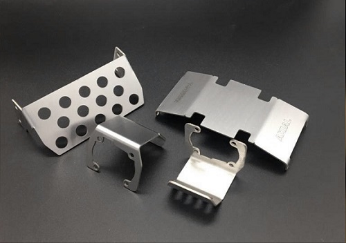 Алюминиевая защита Axial (#SCX10-462222) Stainless Steel Skid Plate For For Axial SCX10 II AX90046