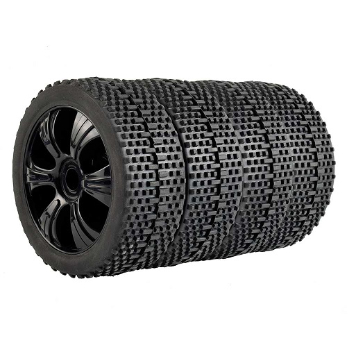 Колёса багги HSP (#801003BK) Wheels 6 Spoke Black 4 pcs