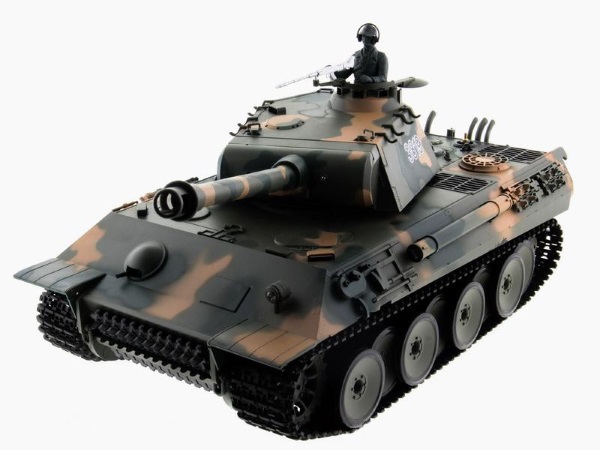 Радиоуправляемый танк Heng-Long (#HL3819-1) German Panther "Пантера"  с эффектами звука и дыма 1:16